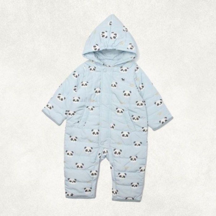 편하고 활동적인 블루독베이비 의정부판다 퀼팅 우주복44A1360302 출산 선물, 백일 돌 선물