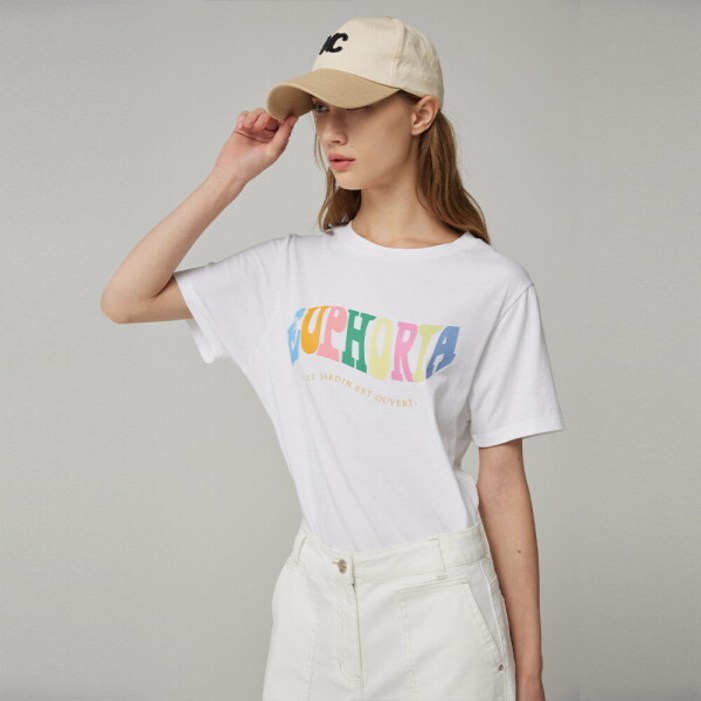 나이스클랍신상 나이스클랍 백슬릿 레터링 티셔츠 N232PWT421