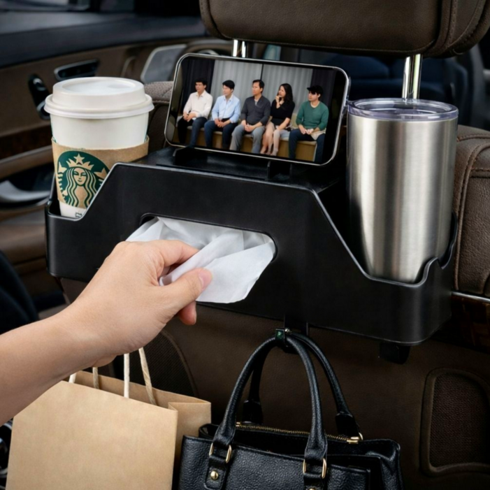 베픽스 컵홀더 휴대폰 거치형 차량용 뒷자석 테이블