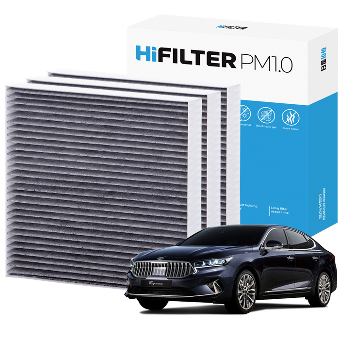 21 하이필터 PM1.0 활성탄 자동차 에어컨필터 현대