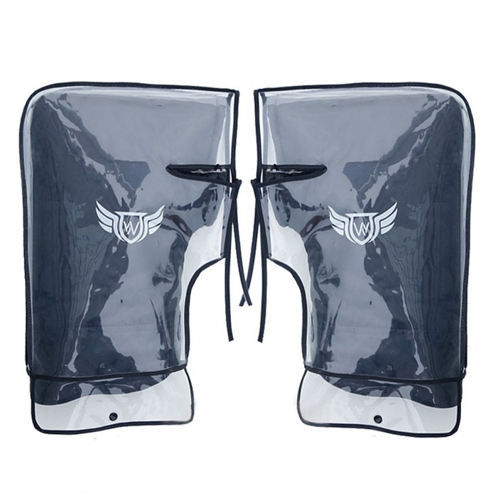 꺄릉 오토바이 마그마 방한토시 방수 커버 세트, 블랙