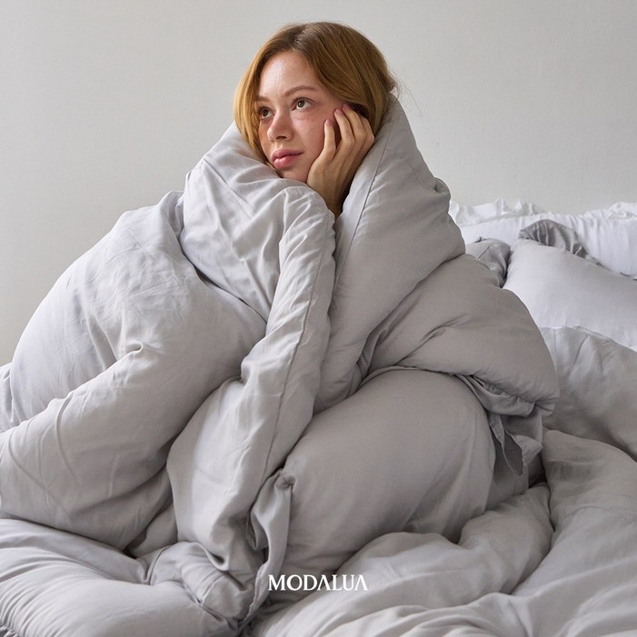 공식인증 에그룸 하이엔드 텐셀모달100 프릴 차렵이불 4color