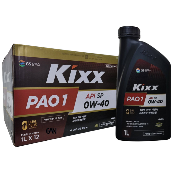 Kixx PAO 1 SN 0W40, 1L, 0w40, 12개