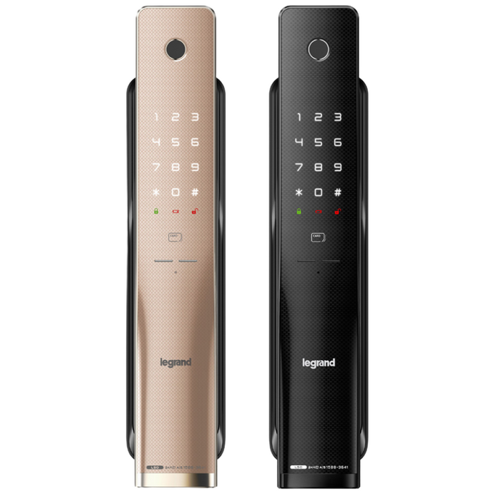 르그랑 L50 지문인식 푸시풀 도어록 지문카드키4개번호키 블루투스 와이파이옵션 안으로 열리는 문 설치가능 0초바로잠금 푸시바잠금 푸쉬풀 현관문 디지털도어락, 고객직접설치, 르그랑 L50 블랙