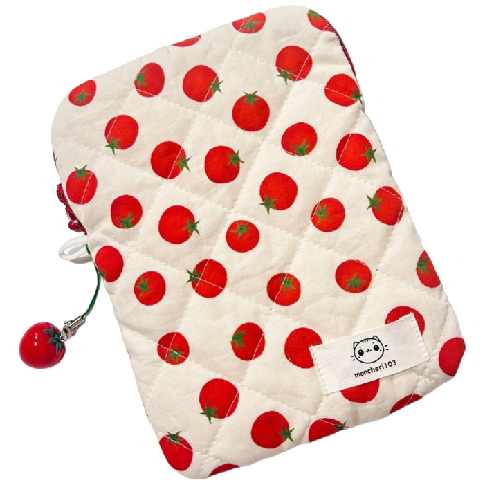 몽쉐리103토마토 퀼팅 아이패드미니 크레마 페블 E북리더기파우치 태블릿 케이스 오닉스 팔마키링포함, 1개