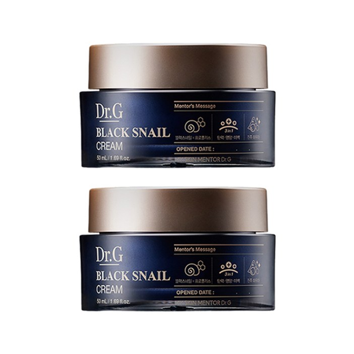 닥터지 블랙 스네일 크림 듀오, 50ml, 2개