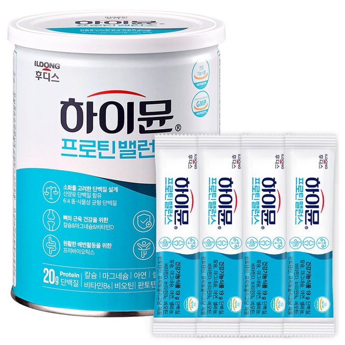 일동후디스 하이뮨 프로틴 밸런스 캔 304g 스틱 19g x 4p 일동후디스 하이뮨 프로틴 밸런스 캔 304g 스틱 19g x 4p