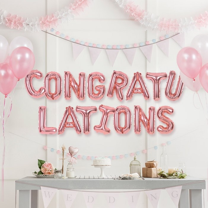 알파벳 은박풍선 세트 CONGRATULATIONS