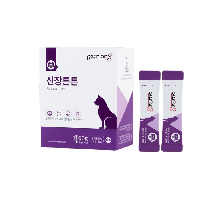 펫트리온 신장튼튼 분말 고양이 신장 면역력 영양제 2g, 신장건강, 30개