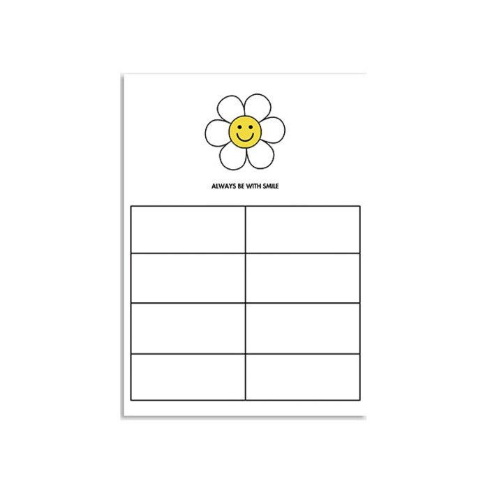 멜팅스튜디오 프리미엄 냉장고 자석 메모 화이트 보드 Bombom Smile