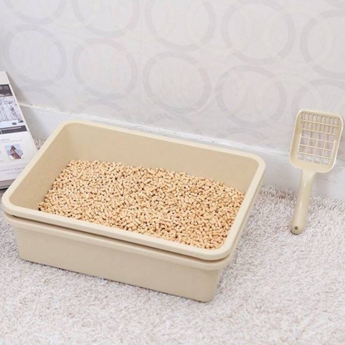 오펫 미송 고양이 우드펠렛 전용 화장실  전용삽