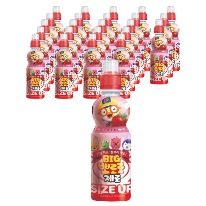 빅뽀로로 제로 딸기맛, 360ml, 24개