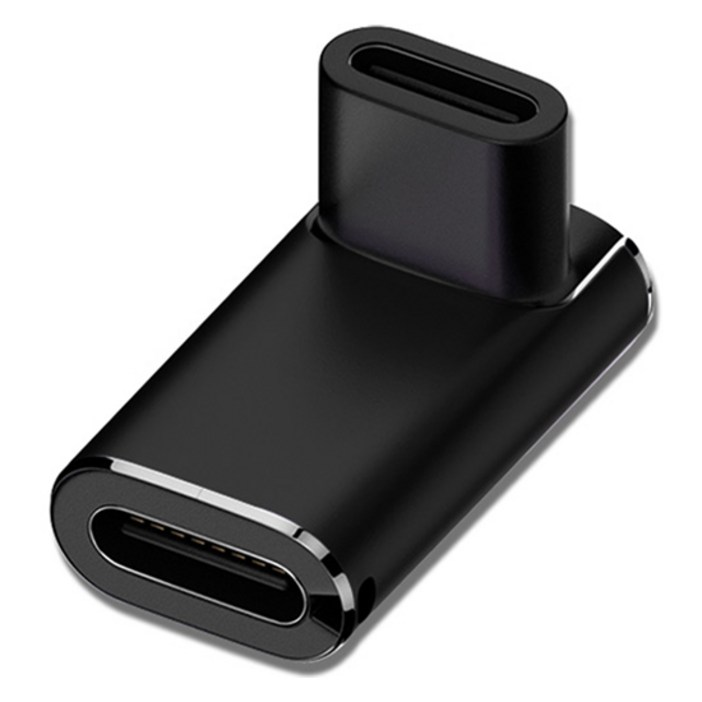 엠비에프 USB4.0 Gen 3 x 2 C F to C F 정방향 90도 연장젠더 240W, MBFG3FF02, 1개