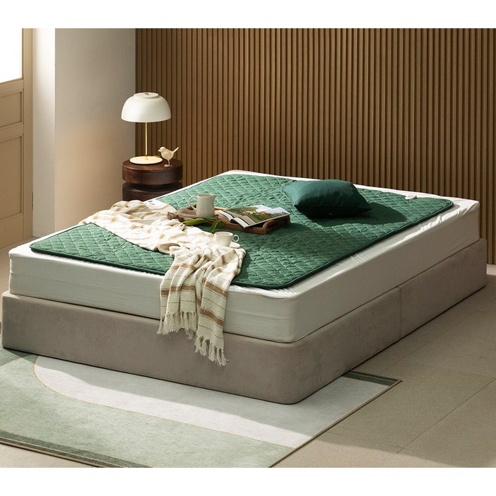 꾸망 2인용 탄소매트 워셔블 카본 전기요 GMES102, 딥그린, 더블135 x 180 cm 꾸망 2인용 탄소매트 워셔블 카본 전기요 GMES102, 딥그린, 더블135 x 180 cm