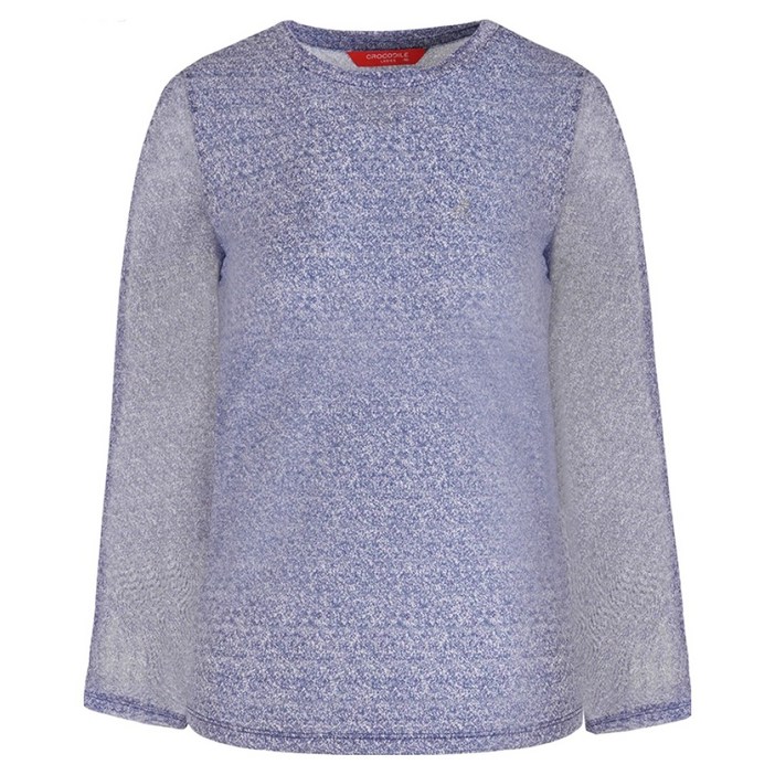 크로커다일레이디 여성용 네이비 포인트 베이스 레이어 티셔츠 CLCMTS205