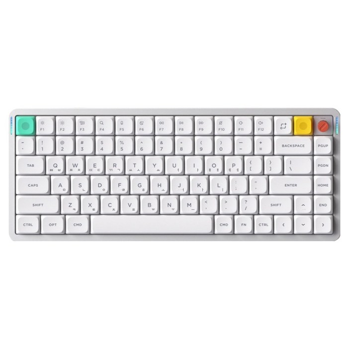 누피 로우 프로파일 블루투스 기계식 유무선 텐키리스 키보드, 저소음나노블러시축, AIR75 V3, 노바 화이트