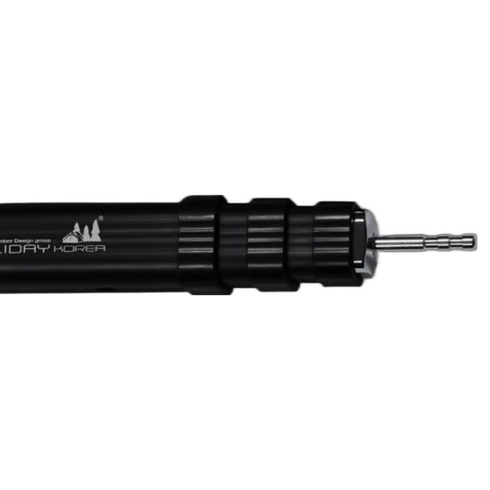 홀리데이코리아 캠핑 타프 슬라이드 폴대 울트라진 사이드폴 블랙