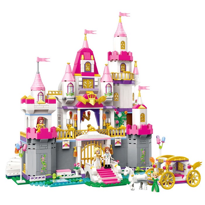 Princess Leah 엔잴 캐슬 2612 블록, 혼합 색상 Princess Leah 엔잴 캐슬 2612 블록, 혼합 색상