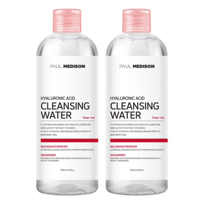 폴메디슨 히알루론산 클렌징 워터, 510ml, 2개