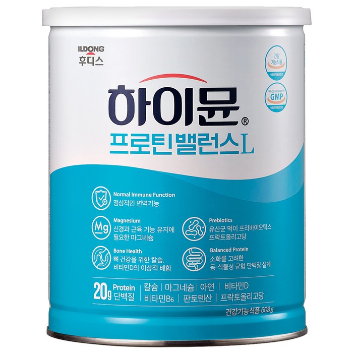일동후디스 하이뮨 프로틴 밸런스 L 캔, 608g, 1개 일동후디스 하이뮨 프로틴 밸런스 L 캔, 608g, 1개