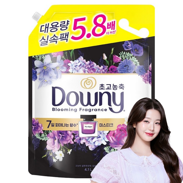 다우니  초고농축 대용량 향수 섬유유연제 미스티크 리필