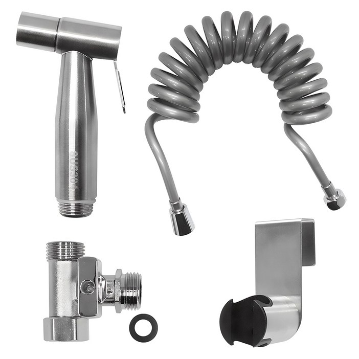 미리내 욕실청소 SUS 스프레이건 + 코일호스 3m 세트