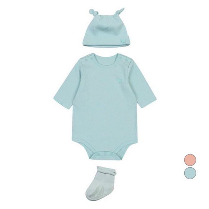 에뜨와 아동용 S에이든 바디수트 3종 세트  선물포장