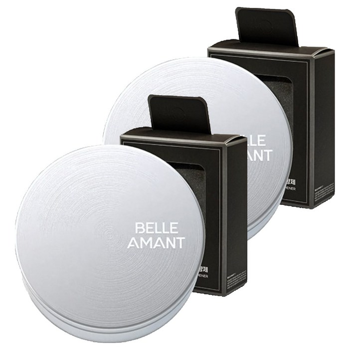 벨르아망 시그니쳐 차량용 방향제 실버, 2개, 미드섬머나잇