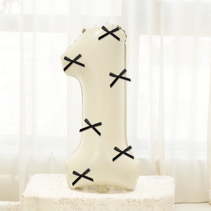 미미파티 리본 대형 숫자 풍선 100cm 1
