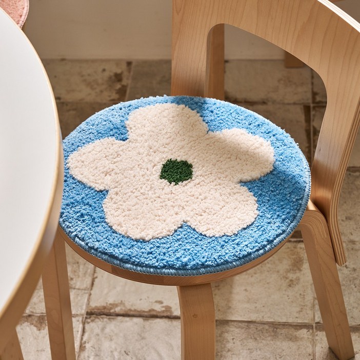 모던하우스 L 터프팅 미니러그 겸 방석