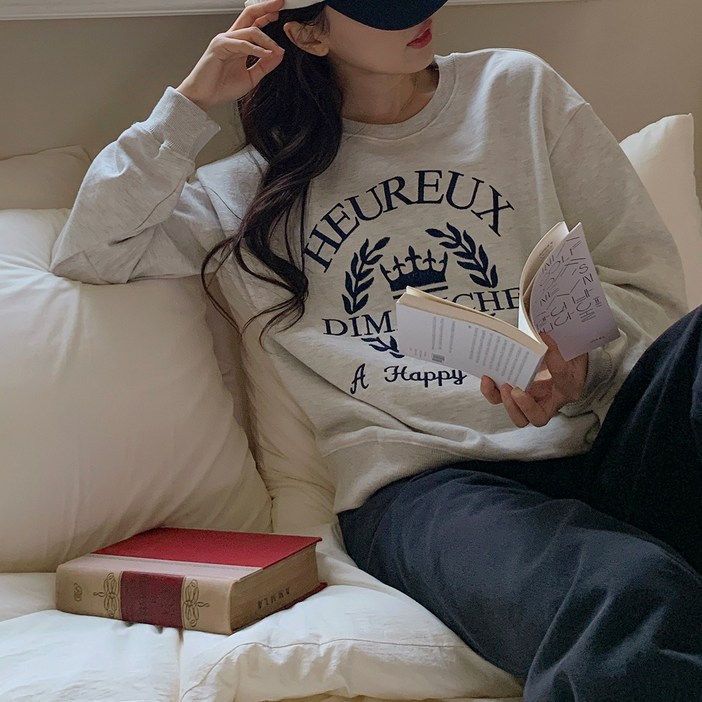 린다샵 크로인 쭈리 자수 맨투맨 cpt13181k37