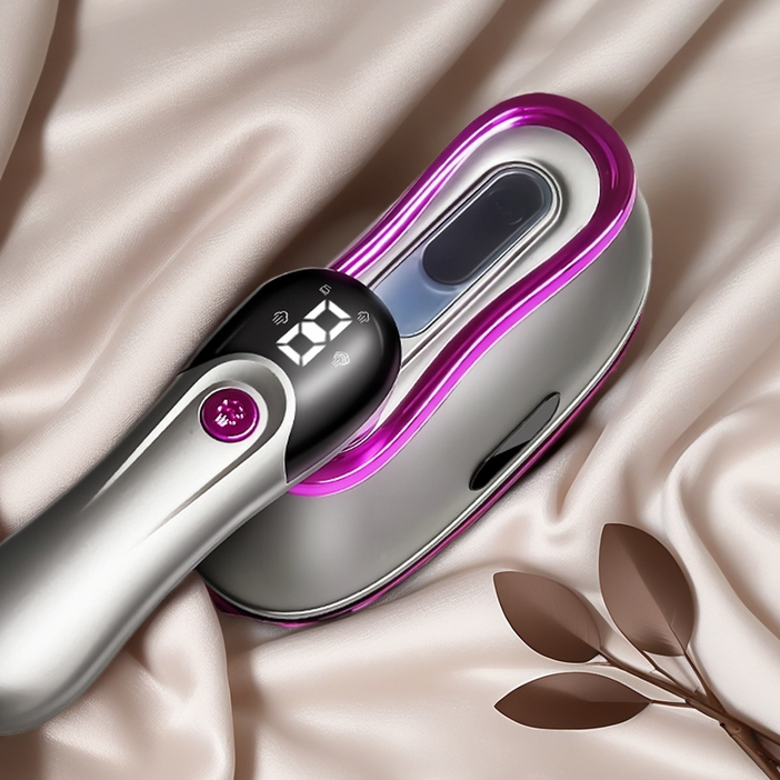 국내발송 RichMagic 200ml 대용량 휴대용 다리미 4가지 온도 조절, 그레이퍼플, KY6016B12