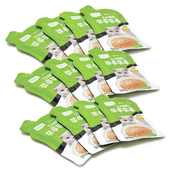 태비탑퍼 쮸루쮸루 고양이 파우치 생선 30 g