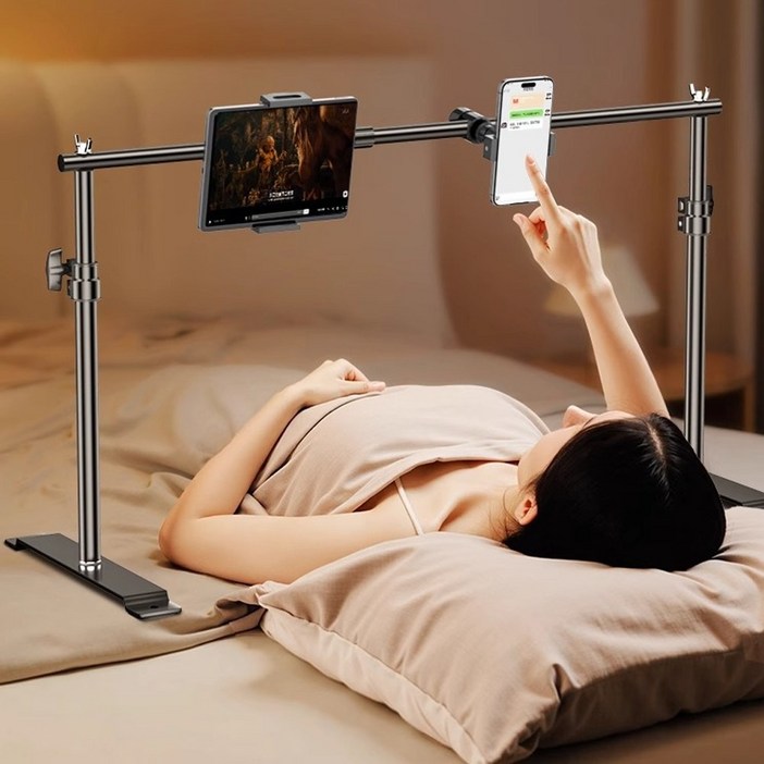 누워서 핸드폰 거치대 태블리 핸드폰 멀티 휴대폰거치대