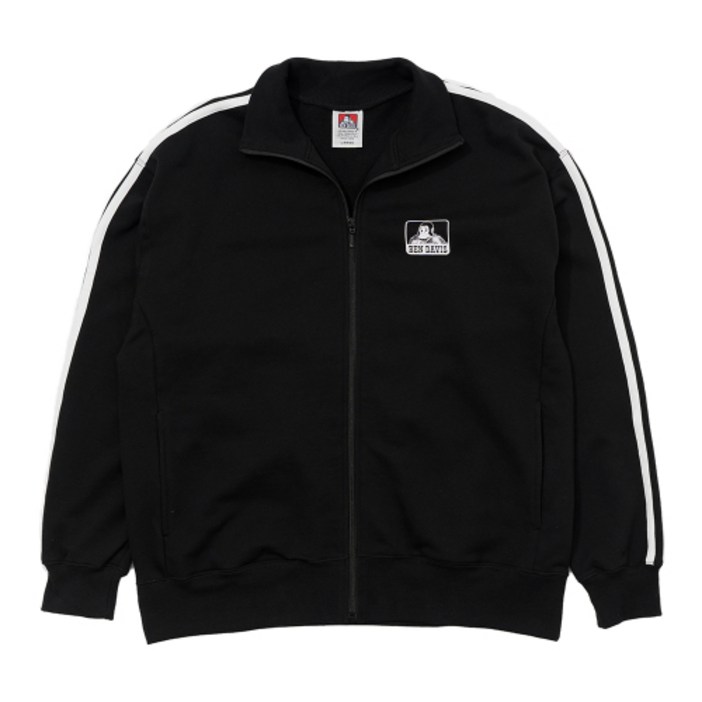 [벤데이비스] 스웨트 트랙 자켓 블랙 X 화이트