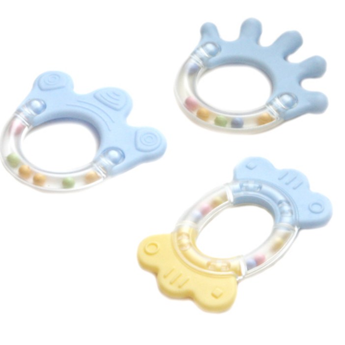 딸랑이치발기3종손가락캔디왕관  국민딸랑이  아기장난감, 딸랑이치발기3종손가락캔디왕관