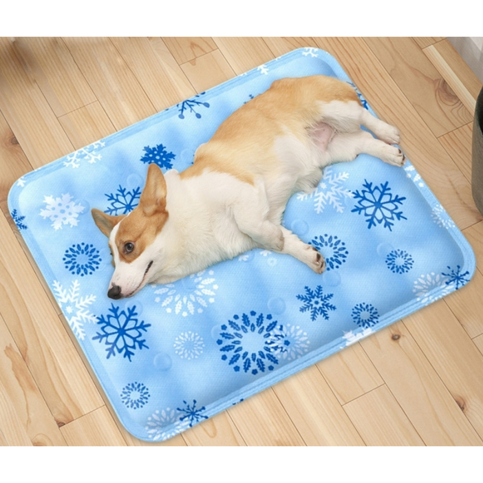 여름 고양이 강아지 쿨매트 특대 90X60CM 반려견 쿨링매트, 스카이블루 90X60CM