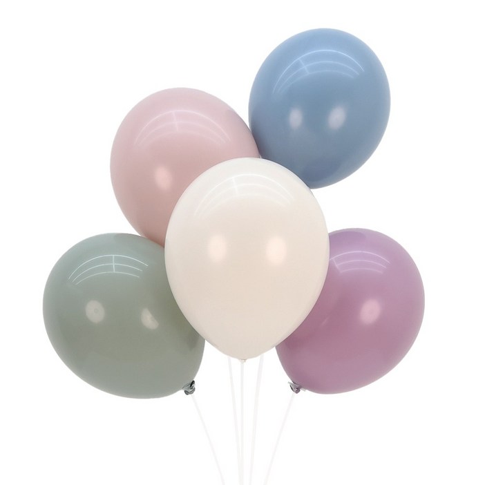 파티짱 파스텔 더스크 혼합 색상 풍선 100개입, 30cm 혼합 색상 풍선 (100개입/파스텔더스크)