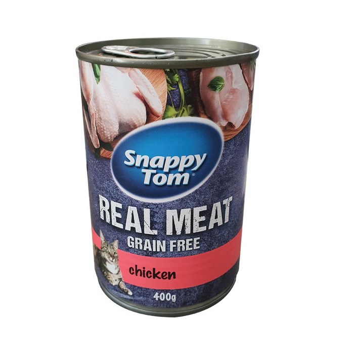 스내피톰 캣 400g 12개 1박스 6종 고양이 대용량 가성비 간식 주식 습식 캔사료 구내염 길냥이 파테타입, 위드 치킨, 400g, 12개