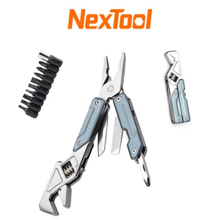 플라이어 렌치 6in1 EDC 넥스툴 Light Wrench W2 With Bit Kit, 1개