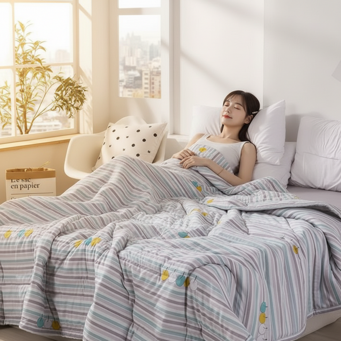 조이누리 사계절 먼지없는 이불 차렵이불 꽃무늬이불 손님이불 기숙사이불 면 슈퍼싱글 킹사이즈