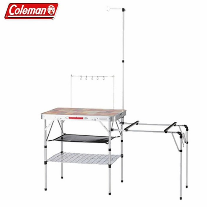 콜맨 올인원 캠핑 접이식 키친테이블 조리대 2000031294