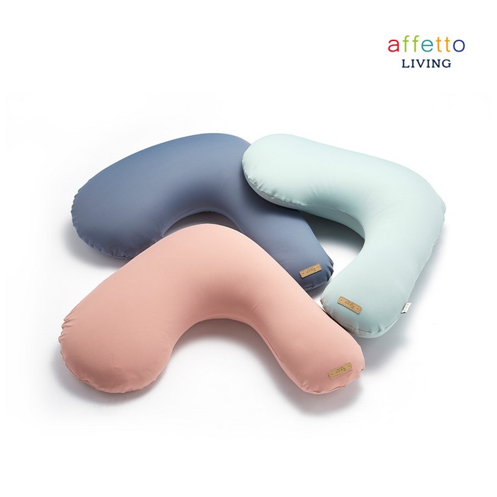 아페토 L자형 사계절 비즈 바디필로우 커버분리, 민트