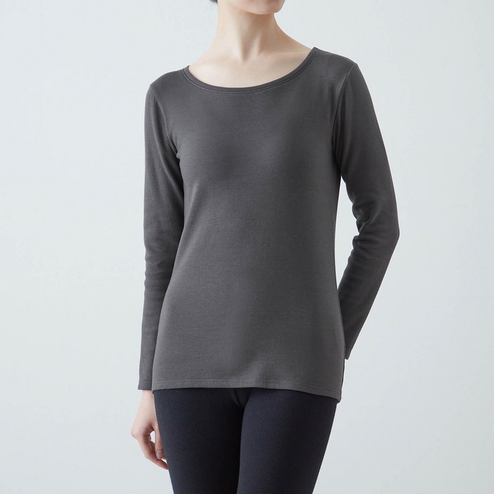 벨메종 여성 면혼방 기모 크루넥 따뜻한 보온 내복 긴팔