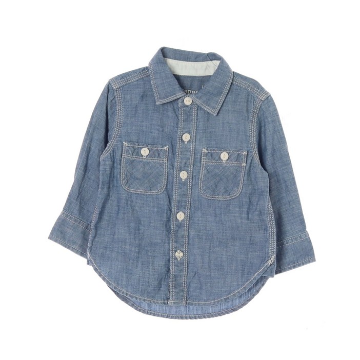 GAP BABY 갭 더블포켓 샴브레이 셔츠 KIDS90