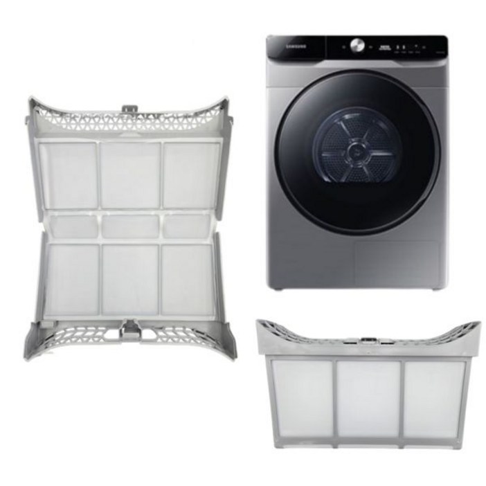 정품 삼성 그랑데 의류 건조기 16Kg 이녹스 실버 외부 먼지필터 DV16T9720SP