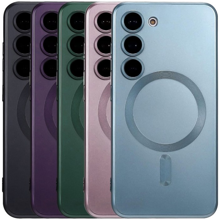 BULKON 갤럭시 S24 플러스 울트라 맥세이프 매트 무광 컬러 카메라 풀커버 케이스