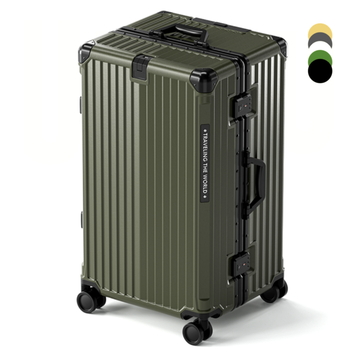 우위제 캐리어 대형 대용량 알루미늄 프레임 하드 여행용 튼튼한 캐리어