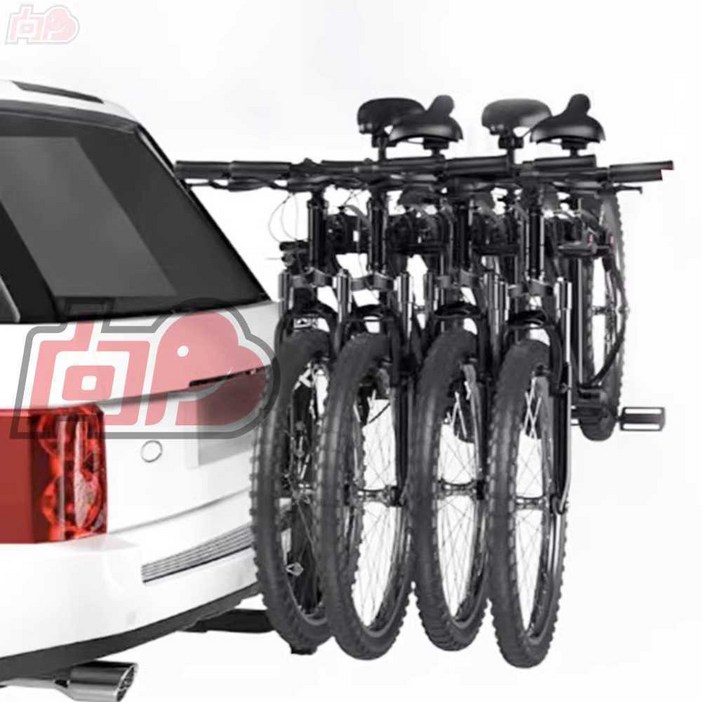 후미형자전거캐리어 4대 견인 아웃웨이 파일럿 장착 이동