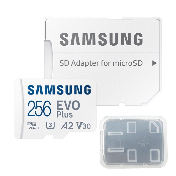 공식인증 정품 삼성전자 마이크로SD카드 EVO PLUS 256GB MBMC256SAKR 보관케이스